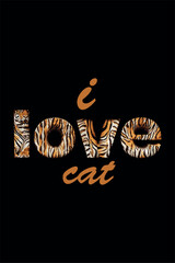 Cat fur t-shirt design SVG vector