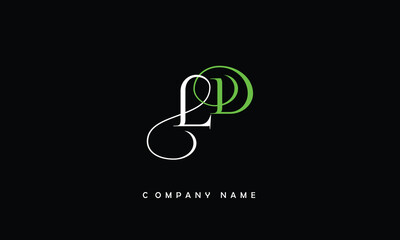 LD, DL, L, D Abstract Letters Logo Monogram