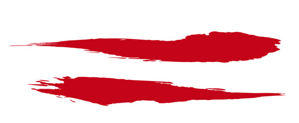 アナログタッチ素材：筆の質感　墨　インク　筆模様　波模様筆の筆跡素材。ブラシストローク