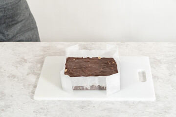 Chocolate macadamia fudge