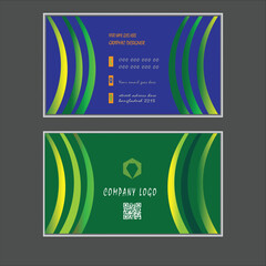 Modern double sided creative business card template design for professional business  