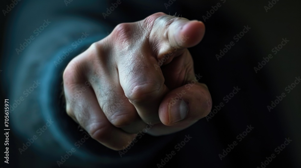 Poster A close-up view of a person's hand holding an object. This versatile image can be used in various contexts