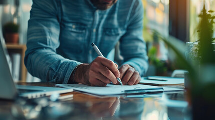 Obraz premium Sign a house sale agreement