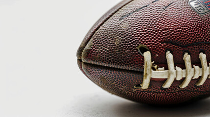 American football isolated in white background