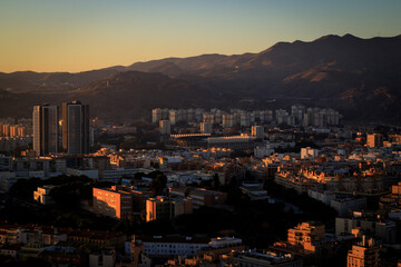 View from Malaga, Spain