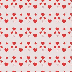 Pattern with hearts, droplets, medicine, valentine's day, February 14th for wrapping paper, wallpaper,