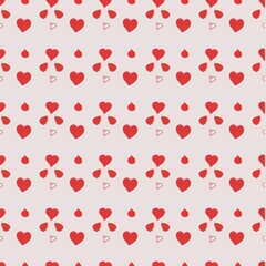 Pattern with hearts, droplets, medicine, valentine's day, February 14th for wrapping paper, wallpaper,