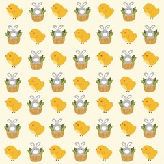 cute colorfull seamless pattern illustration - animal pattern