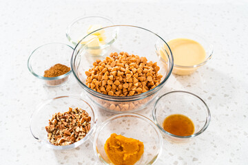 Pumpkin spice fudge with pecans