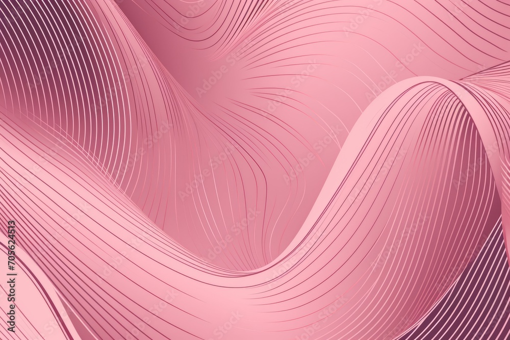 Wall mural pink abstract wallpaper with a pattern of lines. generative ai