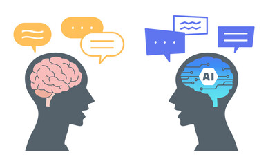 AIと人の会話イメージ