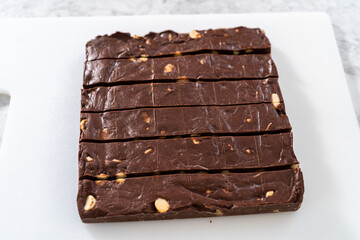 Chocolate macadamia fudge