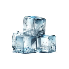 
ice cube isolated on white background.