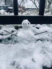 Cute small snowman