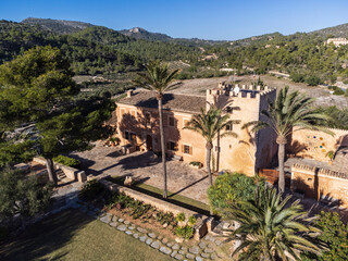 S Espinagar Vell, fortified estate, Manacor, Majorca, Balearic Islands, Spain