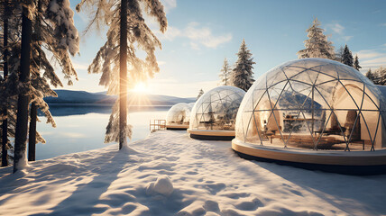 glass hotel igloo park