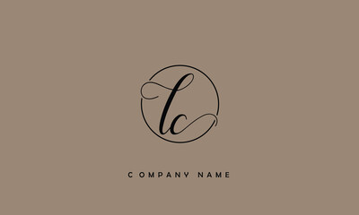 LC, CL, L, C Abstract Letters Logo Monogram