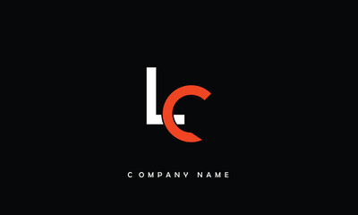 LC, CL, L, C Abstract Letters Logo Monogram