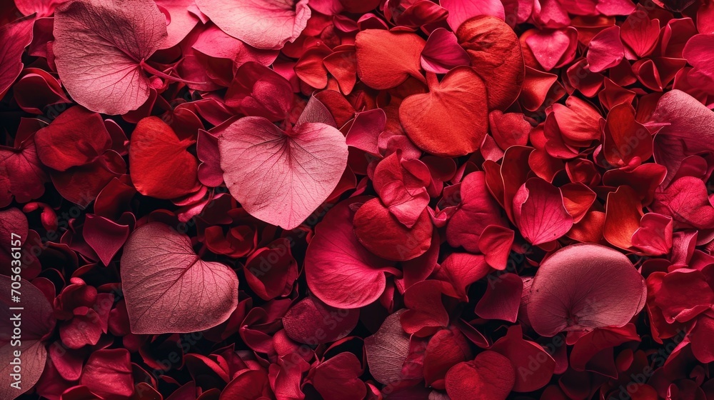 Poster A close-up view of a bunch of vibrant red petals. Perfect for adding a pop of color and beauty to any project