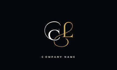 LC, CL, L, C Abstract Letters Logo Monogram