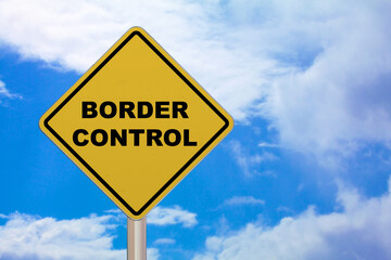 Border control - Crossing sign