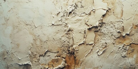 A picture of a dirty wall with peeling paint. This image can be used to depict urban decay, neglect, or as a background texture for design projects