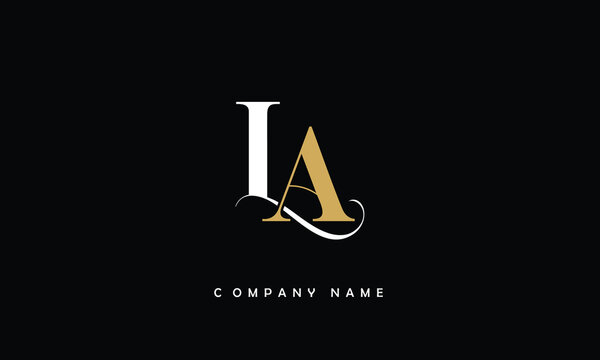 LA, AL, L, A Abstract Letters Logo Monogram