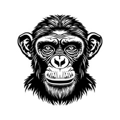 Chimpanzee  Vector Illustration