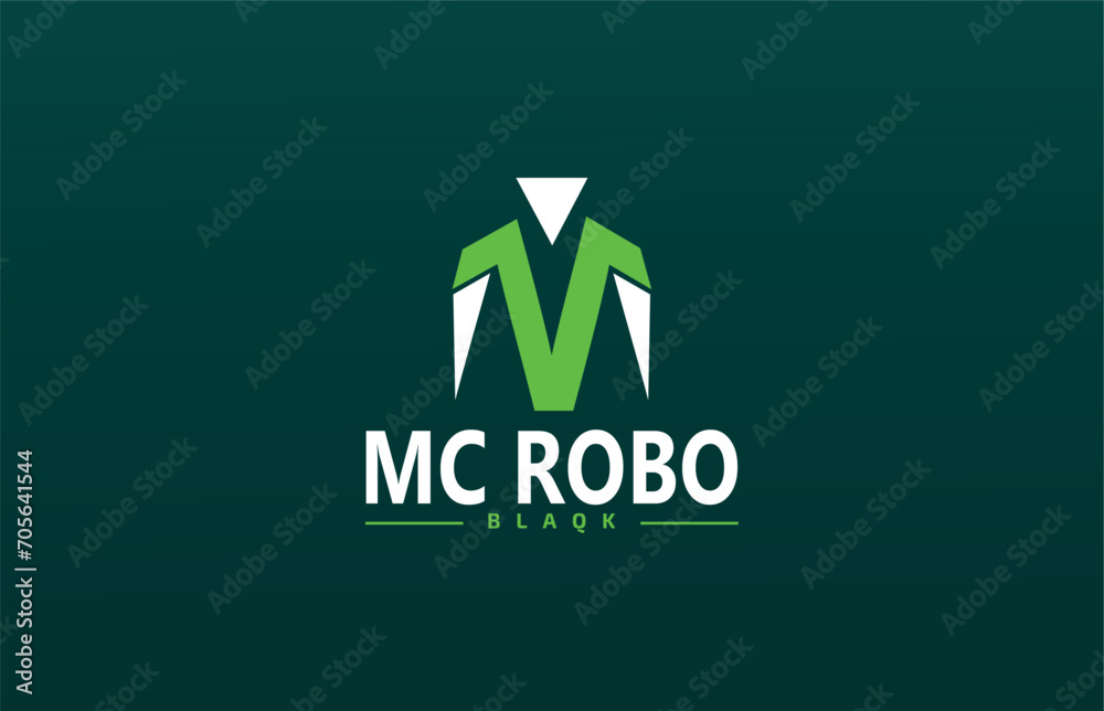 Wall mural mr. robo's logo design