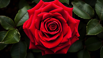 A Bright Red Rose Plane Symmetry