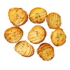 potato fries isolated on white background.
