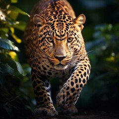 Fototapeta premium Best ever nice biggest leopard images Generative AI