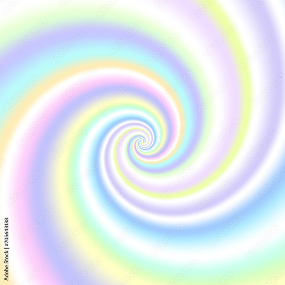 Wall mural groovy abstract rainbow swirl background.