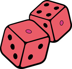 サイコロ（dice）(PNG)