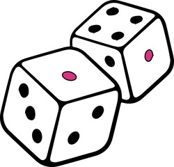 サイコロ（dice）(PNG)