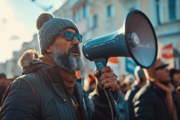 Industrial action strike: workers unite for rights and change, a powerful demonstration of solidarity and discontent, labor relations advocating for improved working conditions fair treatment.