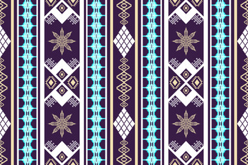 Ethnic Figure aztec embroidery style. Geometric ikat oriental traditional art pattern.Design for ethnic background,wallpaper,fashion,clothing,wrapping,fabric,element,sarong,graphic,vector illustration