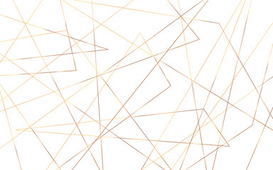 Abstract lines in golden and white tone of many squares and rectangle shapes on white background. Metal grid isolated on the white background. nervures de Feuillet mores, fond rectangle and geometric