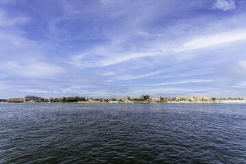 many ships in the Hkrgada Marina in Egypt