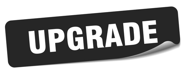 upgrade sticker. upgrade label - obrazy, fototapety, plakaty
