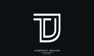 TJ, JT, Abstract Letters Logo Monogram