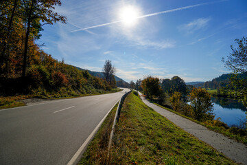 Fototapeta premium The Regen is a tributary of the Danube in the Bavarian