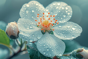 Closeup view on petals nf bloosom tree flower - 705661901