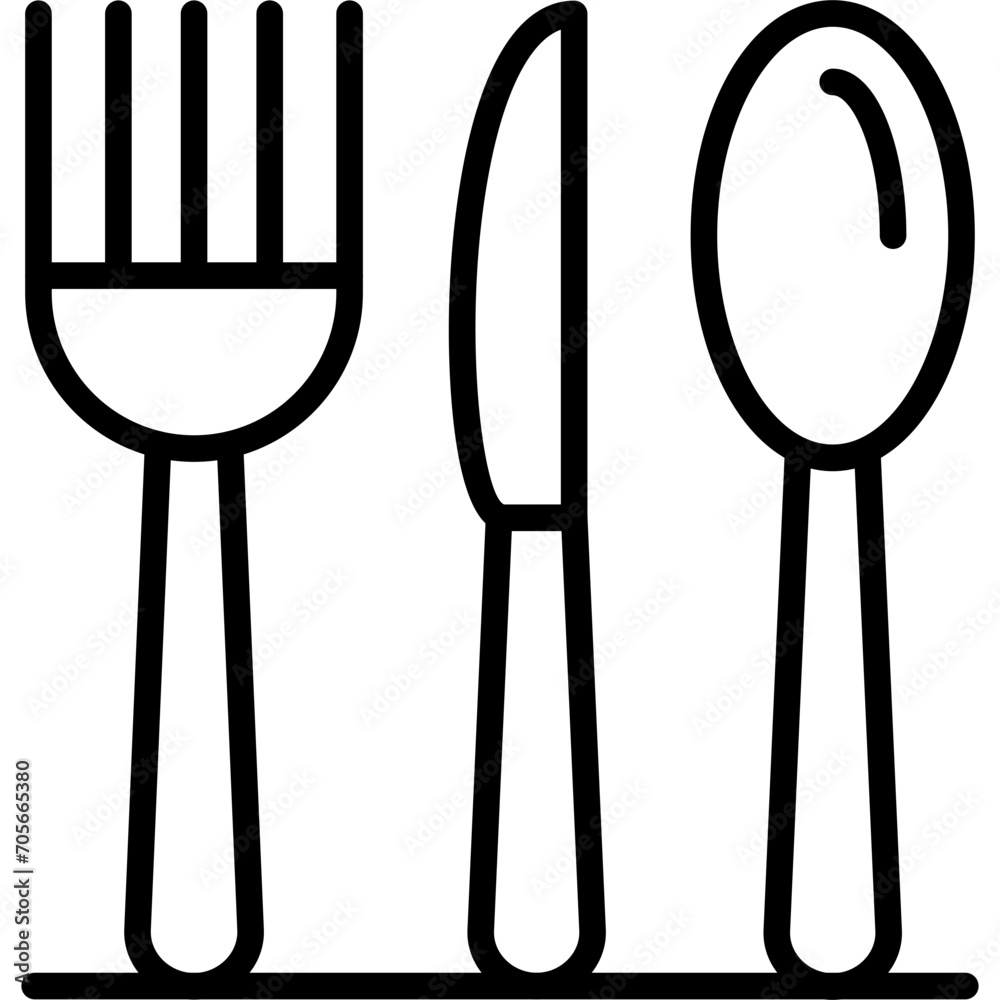 Canvas Prints Cutlery Icon