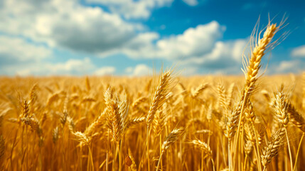 Fototapeta premium Endless Fields of Ripening Wheat