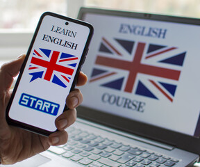 Learn English. Online english learning program or tutorial