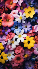 Colorful flowers background. Colorful flowers background. Colorful flowers background.