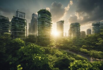 The vision for the future advanced green energy in urban landscapes