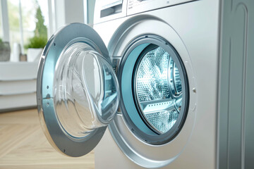 Home Design Harmony: Modern Washing Machine Perspective