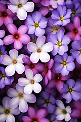Beautiful spring flowers background. Close-up of primroses.
